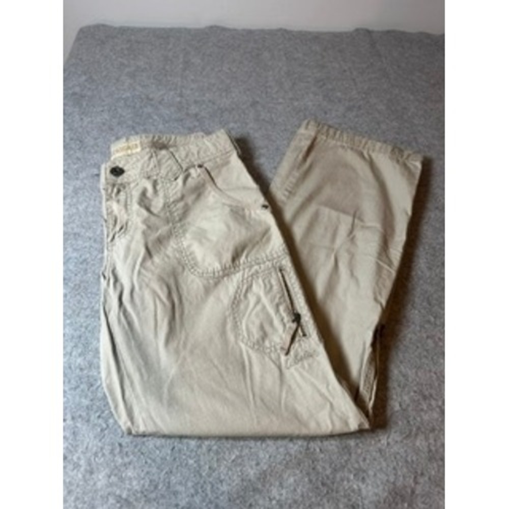 Cabelas Casuals Womens Khaki Tan Ripstop Cargo Utility Pants Size 8 Regular